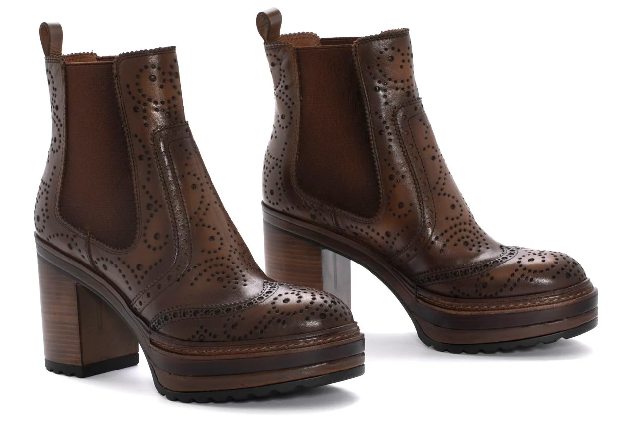 BOTIN TACON OLIVIA BABY CALF CUERO - Imagen 3