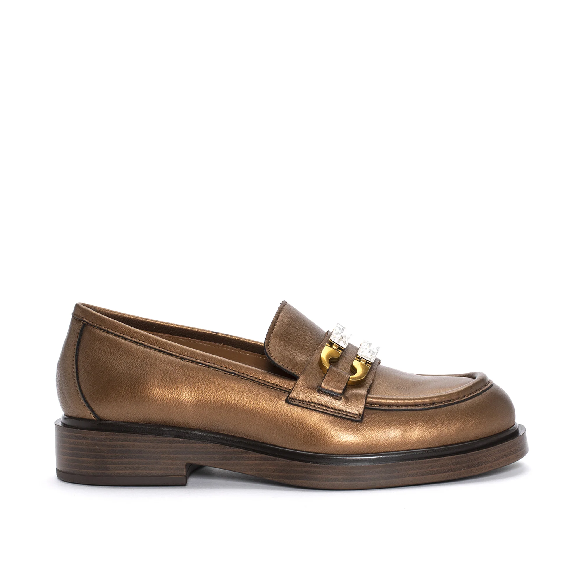 MOCASIN SELINE MORDORE BRONCE - Imagen 2