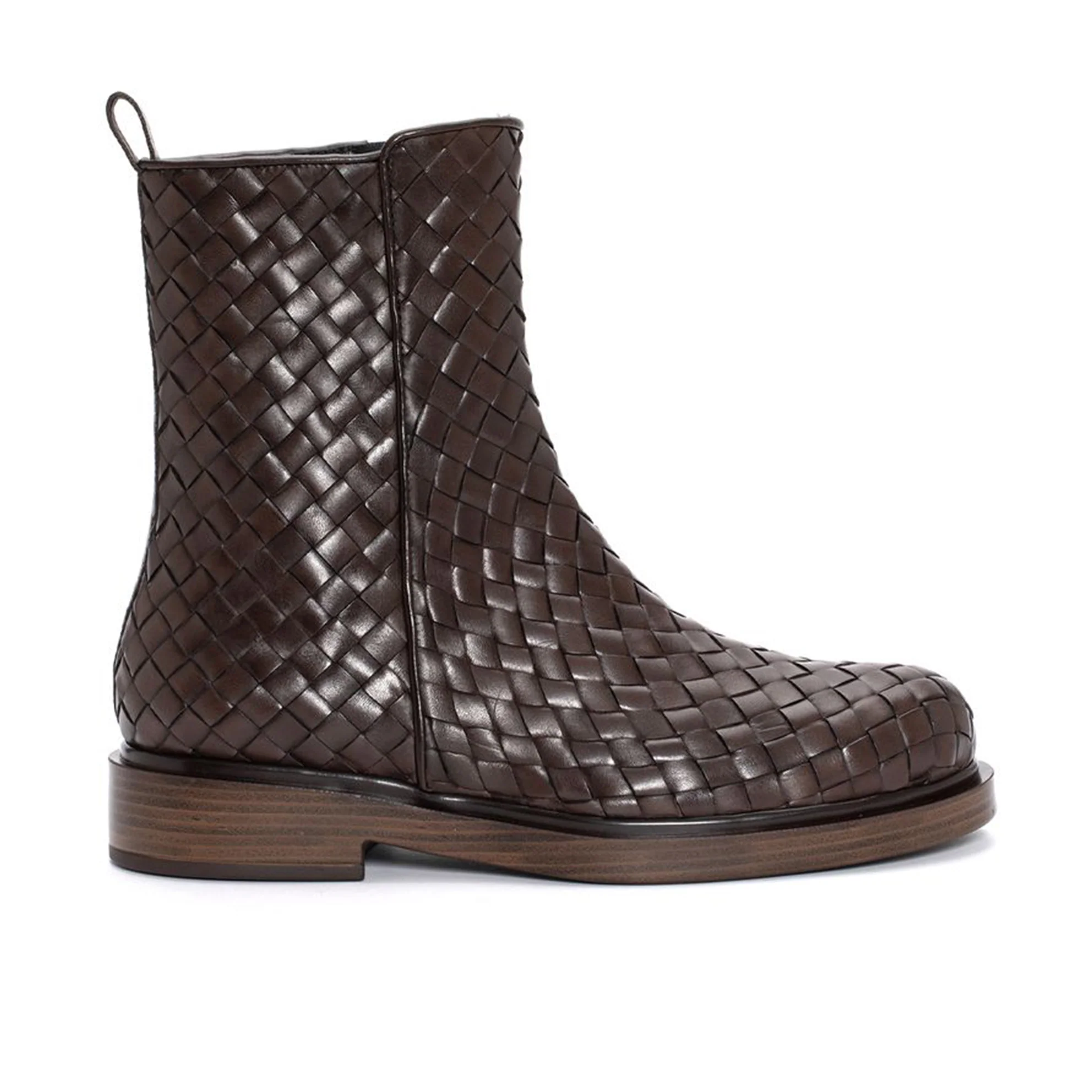 BOTIN PLANO SELINE TRENZADO 10MM EBANO - Imagen 2