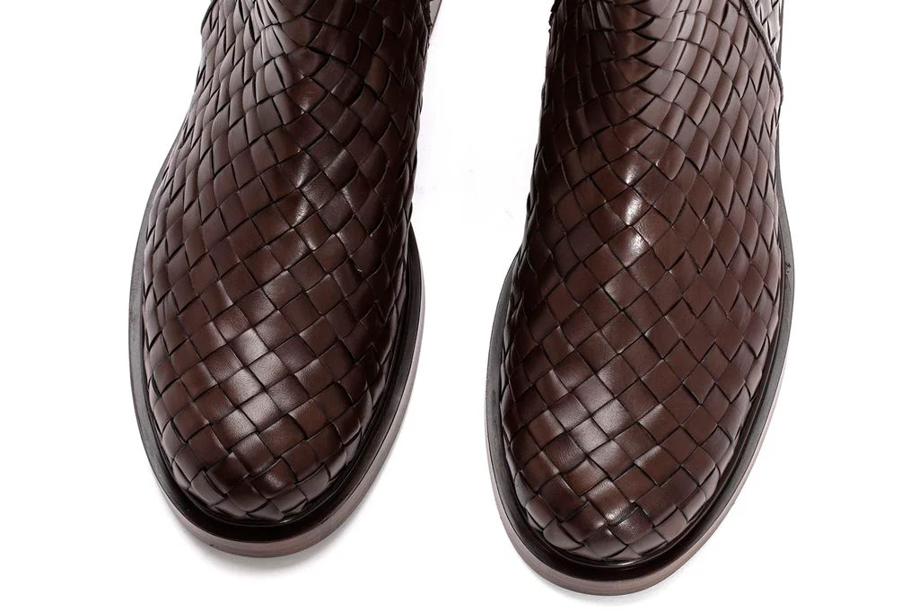 BOTIN PLANO SELINE TRENZADO 10MM EBANO - Imagen 5