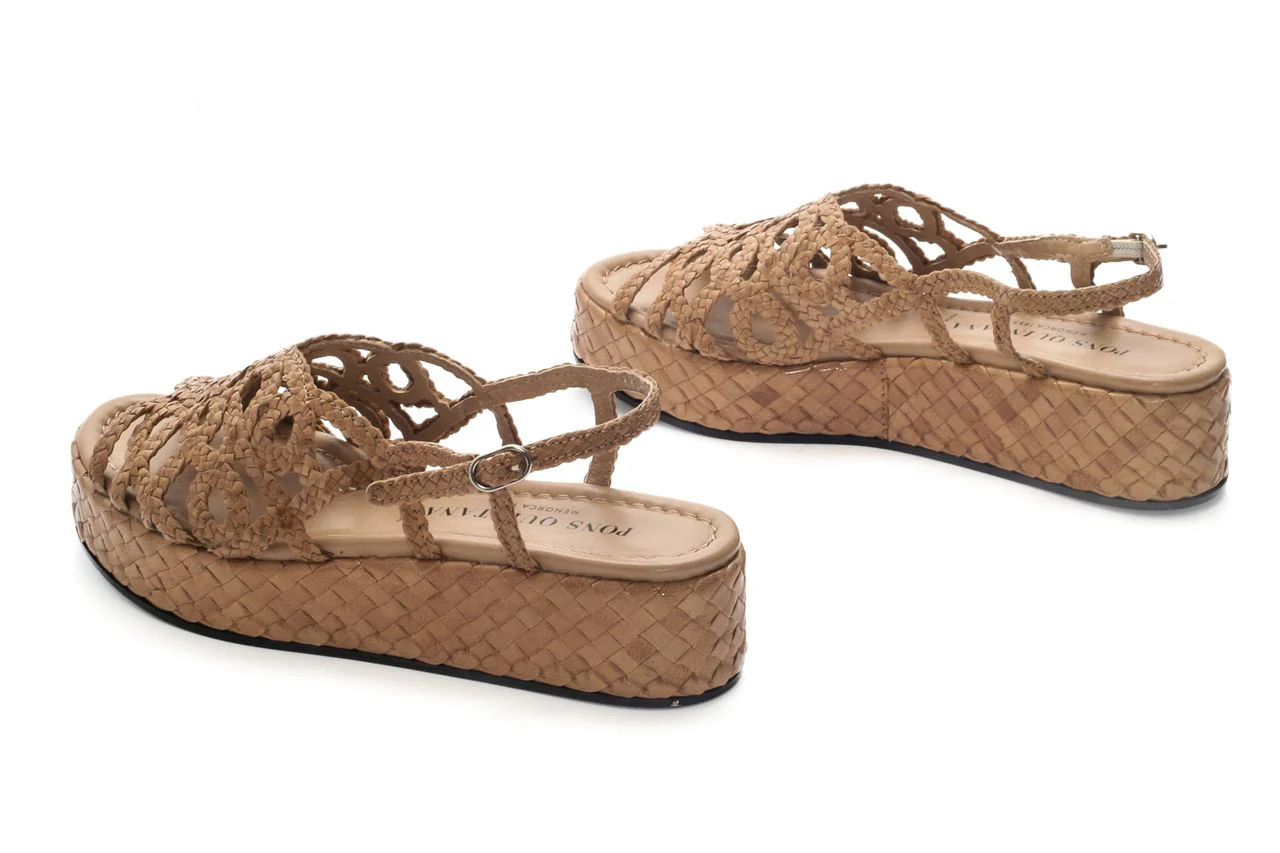 SANDALIA PLATAFORMA FORLI TAUPE - Imagen 4