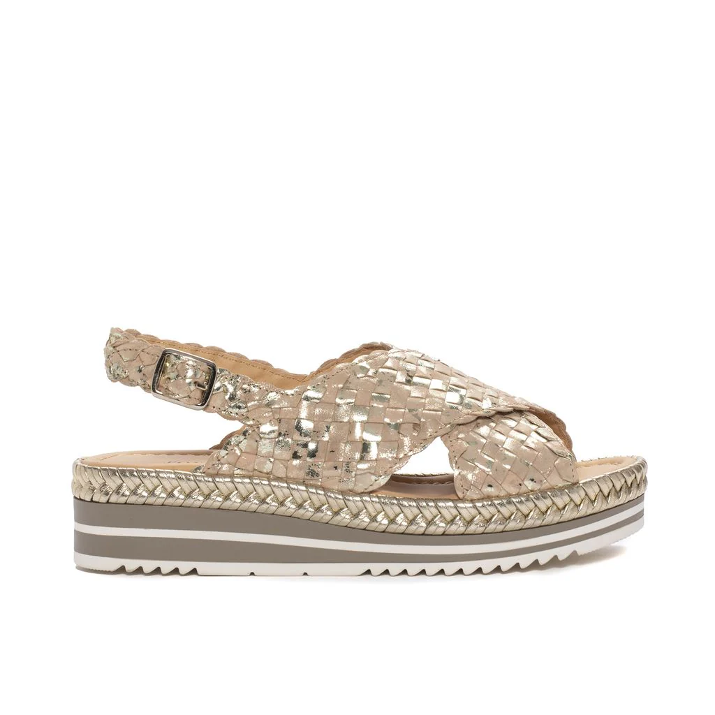 SANDALIA PLATAFORMA MILAN IVORY - Imagen 2