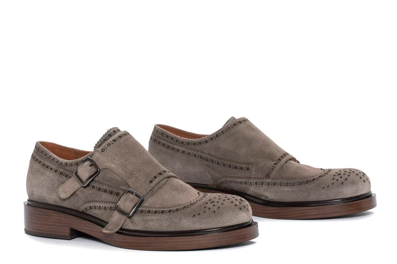 ZAPATO PLANO SELINE VELOUR TOPO - Imagen 4