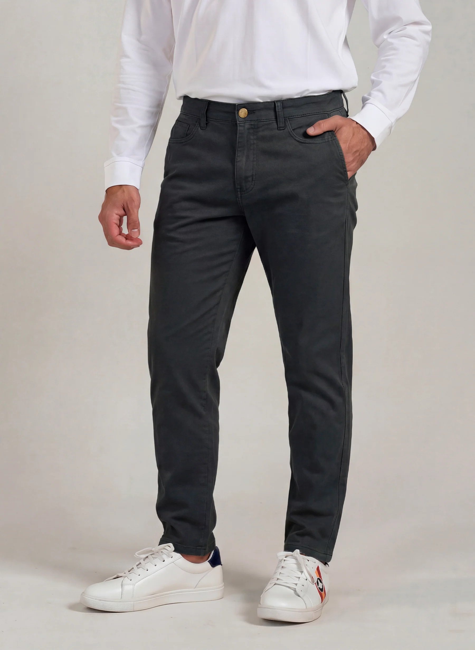 Pantalón Granito Azul Petróleo Hombre - Imagen 2