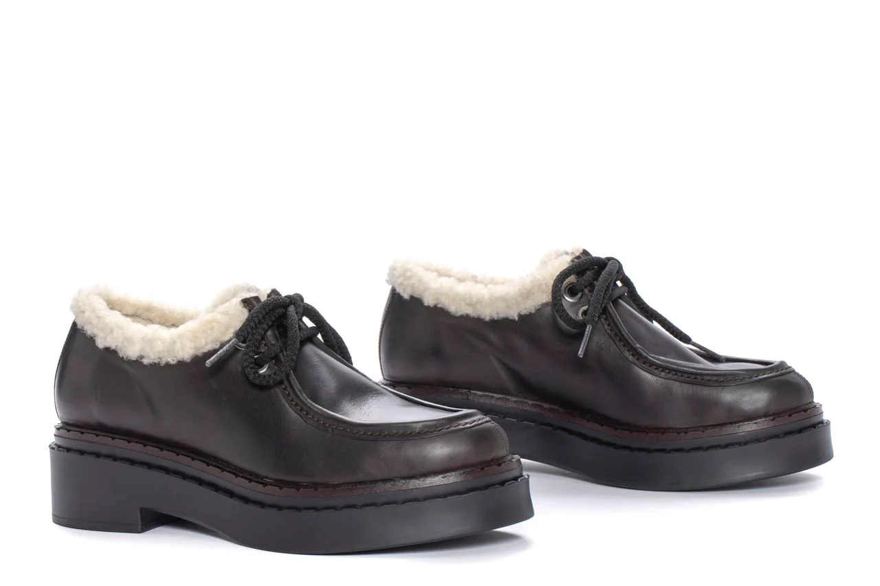 ZAPATO PLATAFORMA NADIA MAKETE EXPRESS + MOUTON BEIGE - Imagen 3