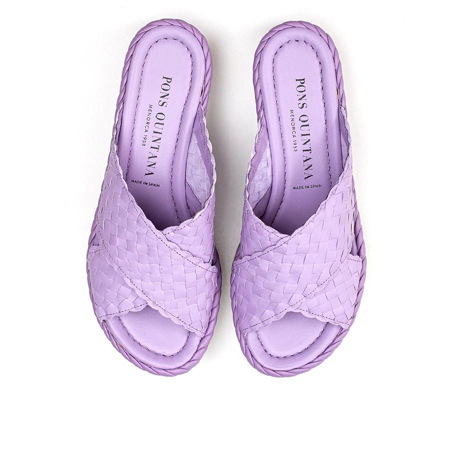 SANDALIA PLATAFORMA MILAN WET LAVANDA - Imagen 6