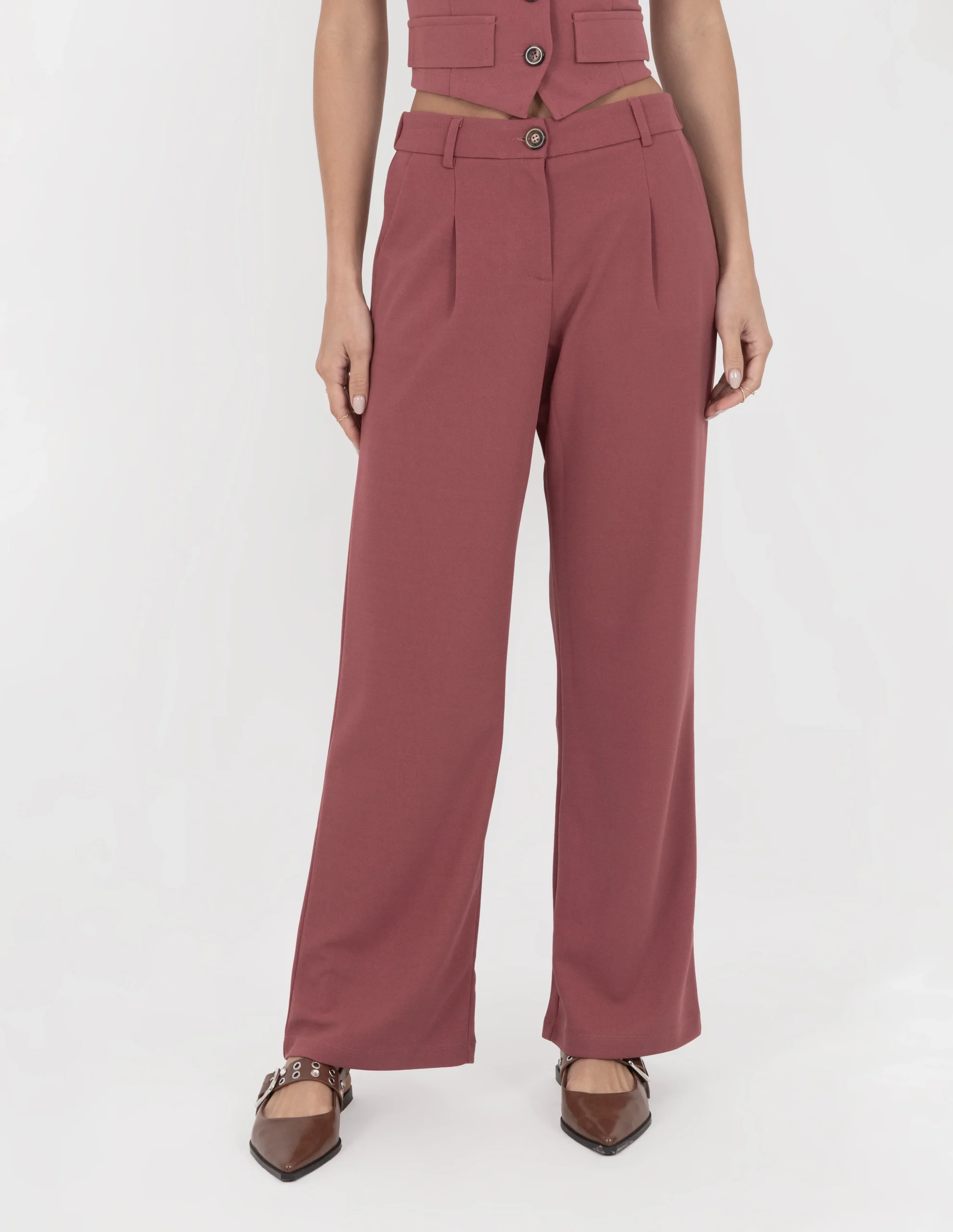 Pantalón de vestir rosa (Conjunto) - Imagen 2