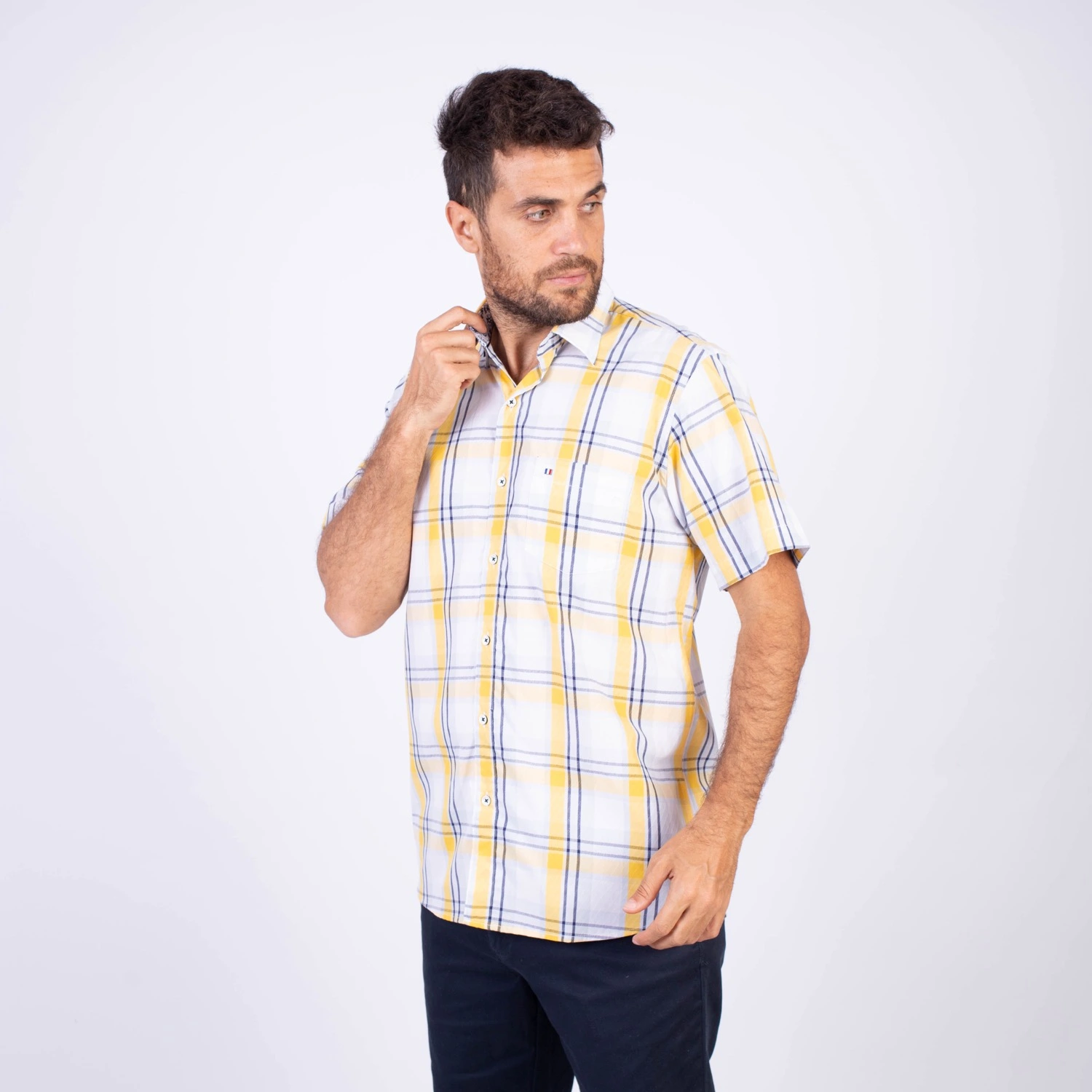 Camisa MC Etiqueta Azul con diseño Francés PC-62634CAA - Imagen 6