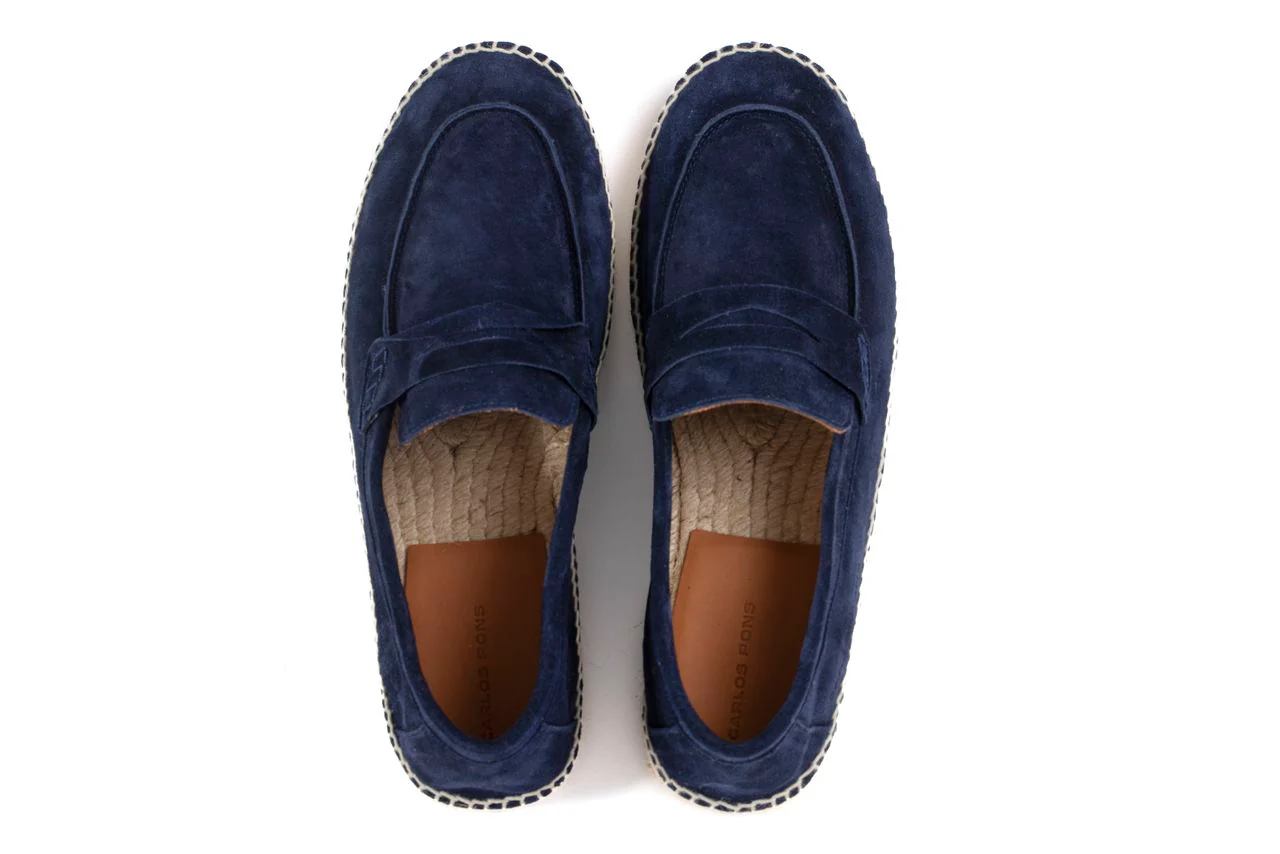 ALPARGATA JASPE VELOUR MARINO - Imagen 5