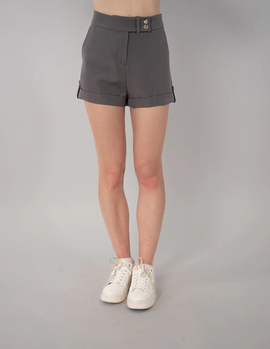 Short de vestir gris texturizado - Imagen 6