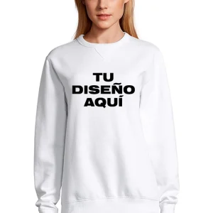 Sudadera Personalizada Blanca Mujer